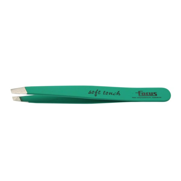 Focus Slanted Soft Touch Tweezer Green