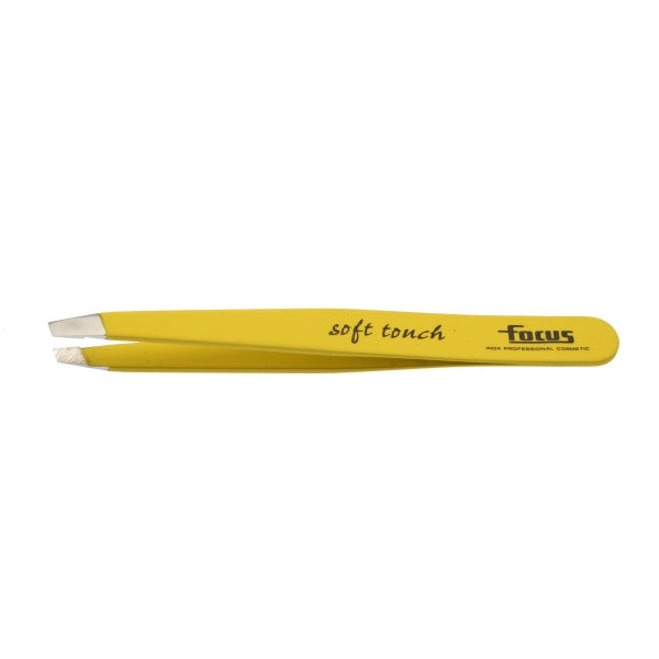 Focus Slanted Soft Touch Tweezer Yellow