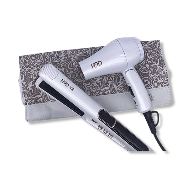 H2D Linear II Ice Hair Straightener and Travel Dry Set