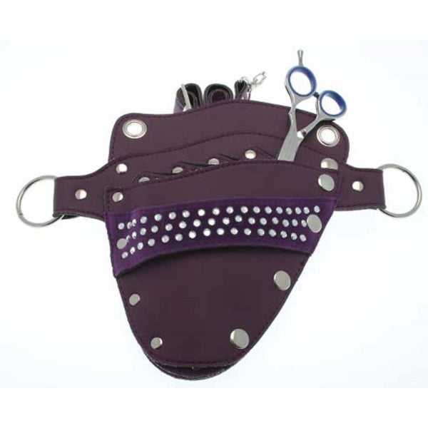 Santorini Purple Scissor Pouch with Diamantes