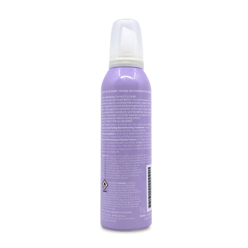 Jeval Icy Treat Leave-in Blonde Toning Reconstructor Mousse 200ml