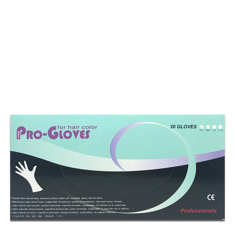 Pro-Gloves Powder Free Latex Gloves Black 20 Pack - Extra Large
