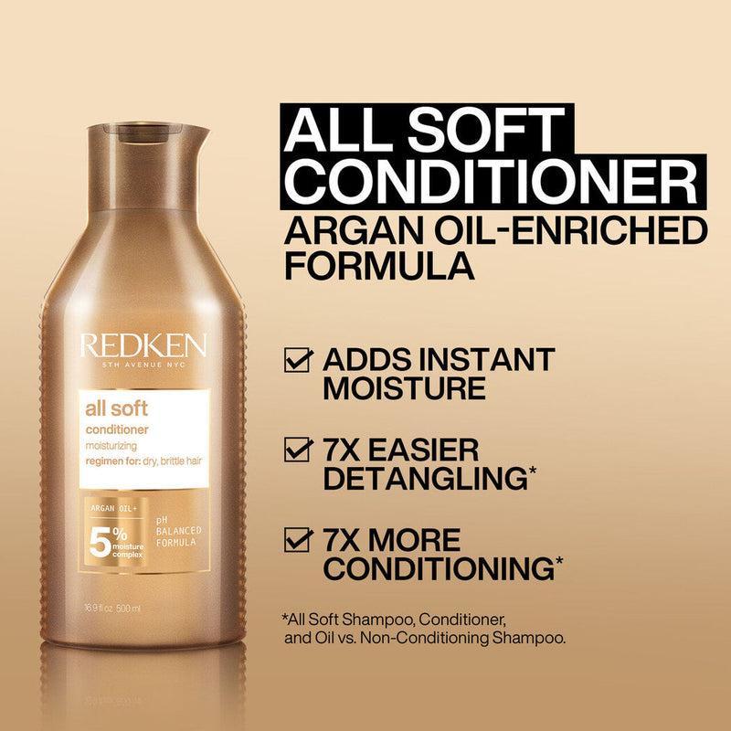 Redken All Soft Shampoo, Conditioner & Mask Trio