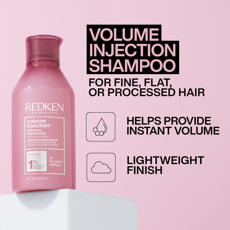 Redken Volume Injection Shampoo & Conditioner 300ml Duo