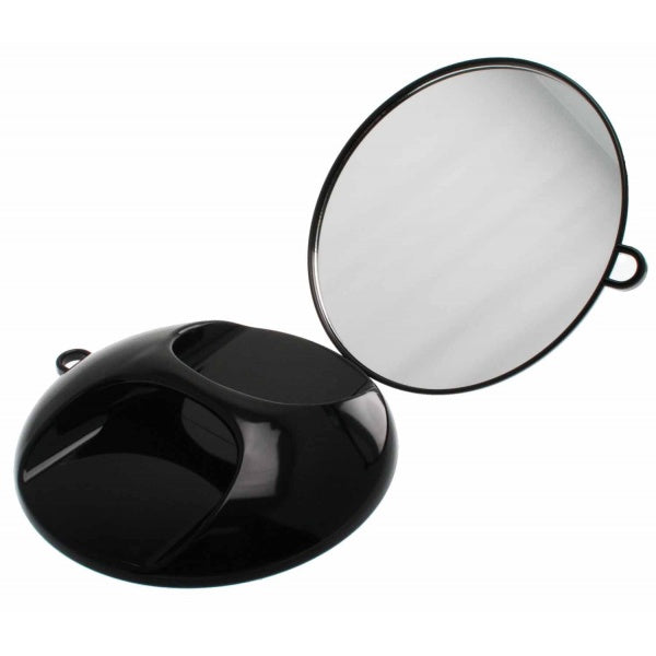Santorini Round Mirror Black