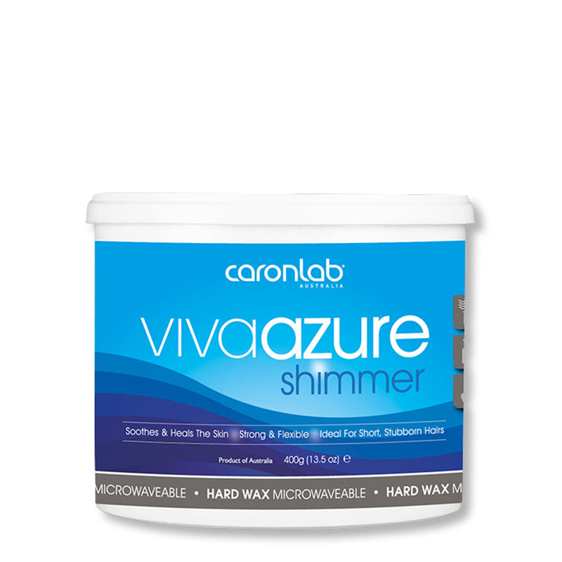 Caronlab Hard Wax Viva Azure Shimmer 400g