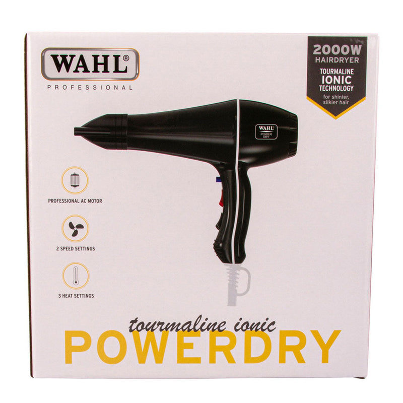 Wahl Power Dry 2000W Ionic Hair Dryer Black