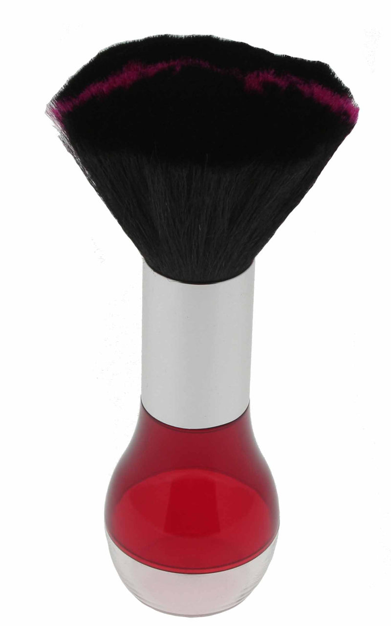 Santorini Neck/Body Brush Nylon Fuchsia & Clear Handle