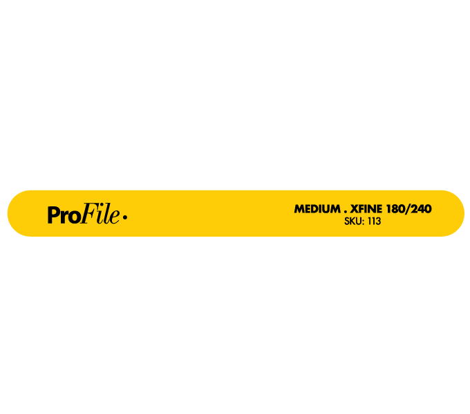 ProFile Mylar Cushion File Yellow/Violet Medium.XFine 180/240