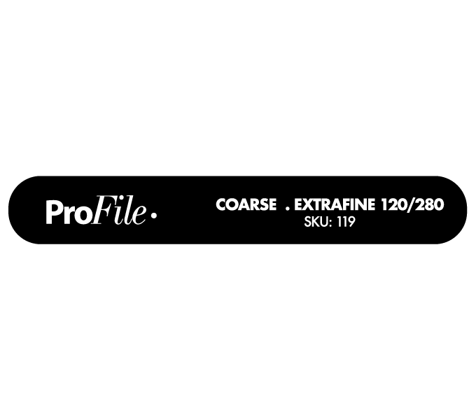 ProFile Super Sausage File Coarse Extra Fine 120/280 White/Black