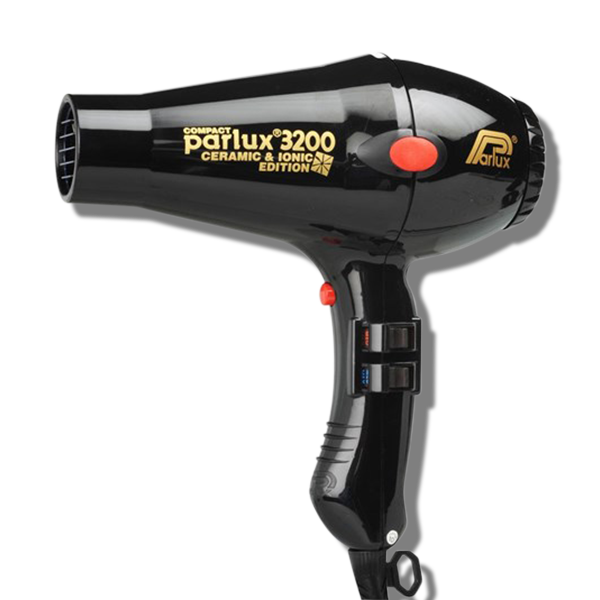 Parlux 3200 Ionic & Ceramic Compact Hair Dryer Black