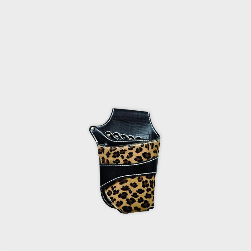 Leopard Print Tool Bag  Black & Tan