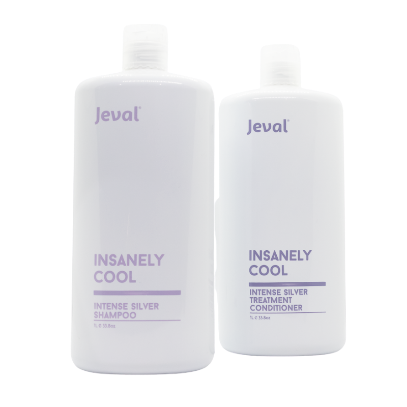 Jeval Insanely Cool Intense Silver Shampoo & Treatment Conditioner 1 litre