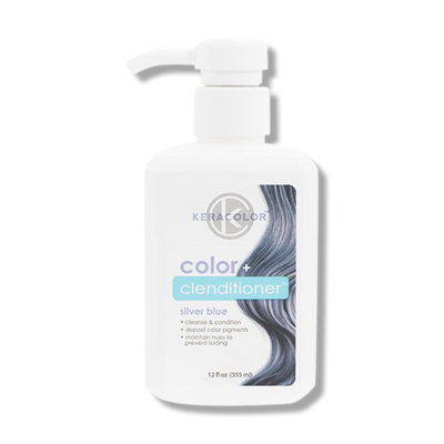 Keracolor Color Clenditioner Colour - Silver Blue 355ml-Keracolor-Beautopia Hair & Beauty