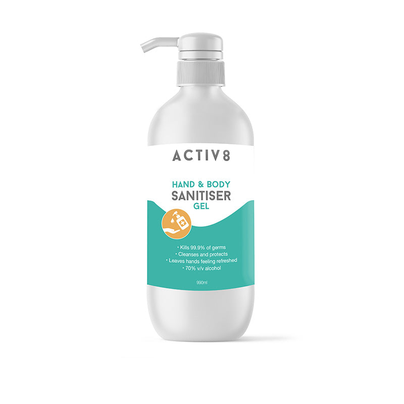Activ8 Hand & Body Sanitiser Gel 990ml