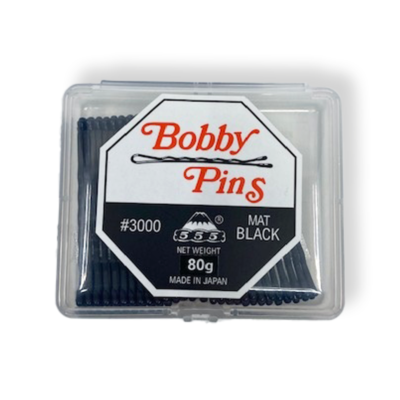 555 Bobby Pins  2"  Mat Black 80 gms 51mm