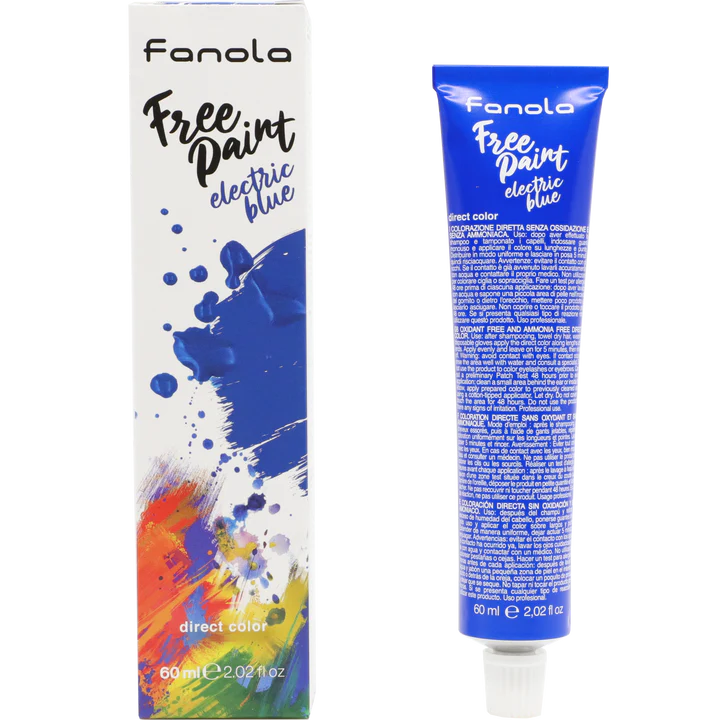 Fanola Free Paint Direct Colour Electric Blue 60ml