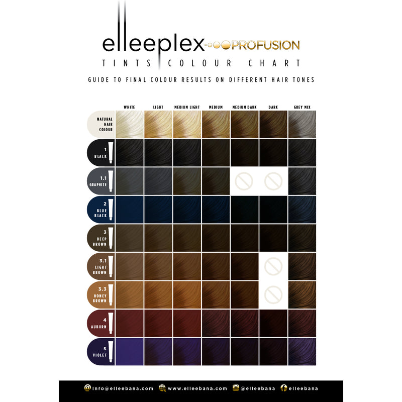 Elleeplex ProFusion Lash & Brow Tint 2 Blue Black 20ml