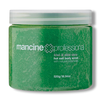 Mancine Hot Salt Scrub Kiwi & Aloe - 520g-Mancine Professional-Beautopia Hair & Beauty