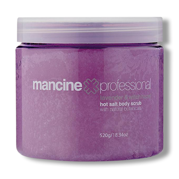Mancine Hot Salt Scrub Lavender & Witchhazel - 520g-Mancine Professional-Beautopia Hair & Beauty