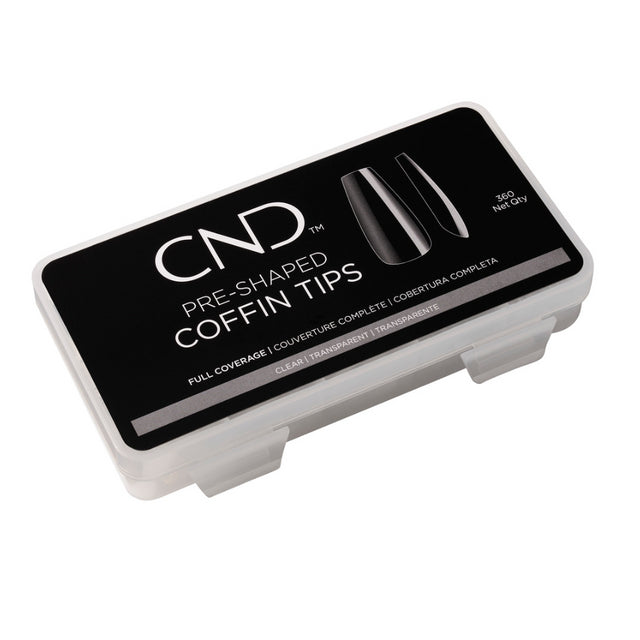 CND Enhancements, Pre-Shaped Coffin Tips 100pc