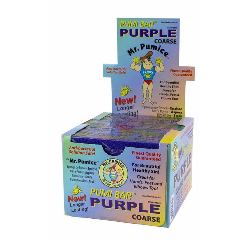 Mr Pumice Purple Pumi Bar Coarse 12 Pack