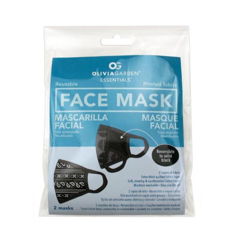 Olivia Garden Reusable Printed Face Mask 2 Pack