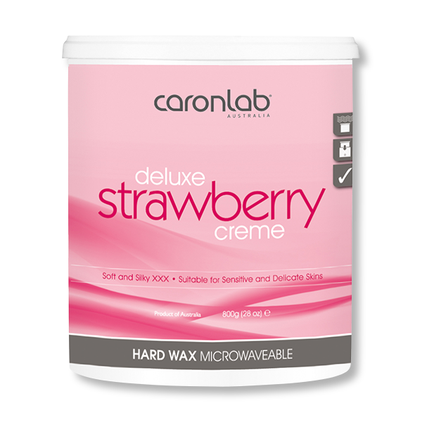 Caronlab Hard Wax Strawberry Creme - 800g-Caronlab-Beautopia Hair & Beauty