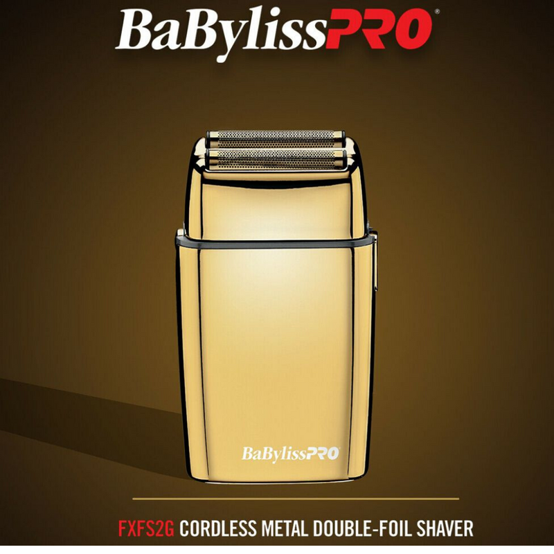 Babyliss Pro FoilFX02 Metal Double Foil Shaver Gold