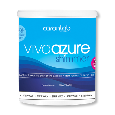 Caronlab Strip Wax Viva Azure Shimmer - 800g-Caronlab-Beautopia Hair & Beauty