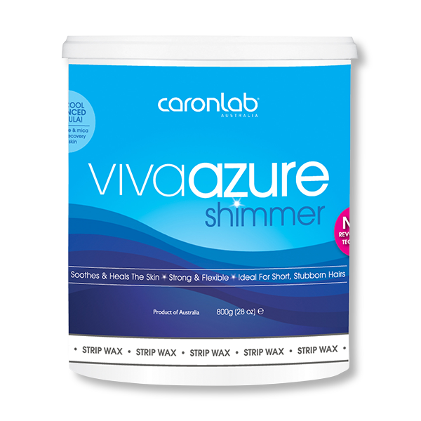 Caronlab Strip Wax Viva Azure Shimmer - 800g-Caronlab-Beautopia Hair & Beauty