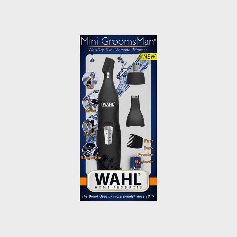 Wahl Mini GroomsMan Wet/Dry 3-in-1 Personal Trimmer