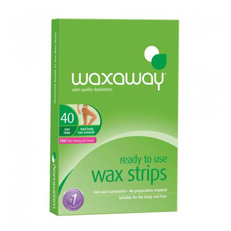 Waxaway Ready to Use Body Wax Strips Bulk 40pk