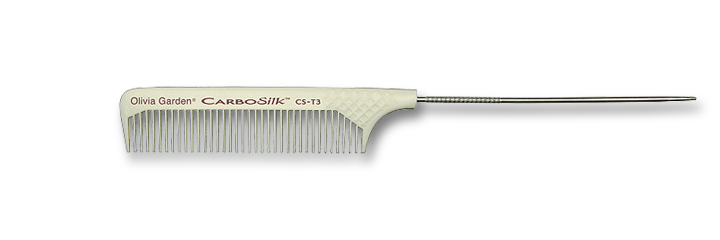 Olivia Garden CarboSilk Comb T3 Metal Tail Comb