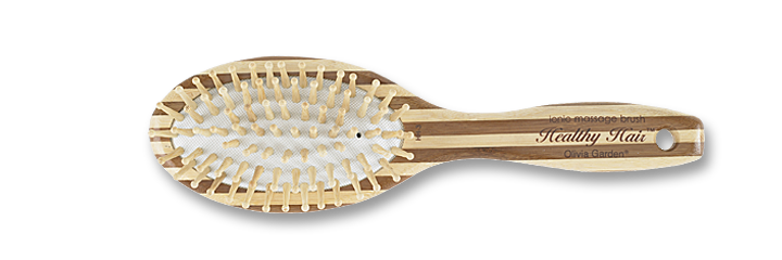 Olivia Garden Healthy Hair Eco-Friendly Bamboo Brush Ionic Massage Oval Collection