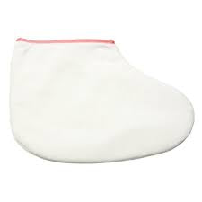 Paraffin Protector Booties White Red Trim