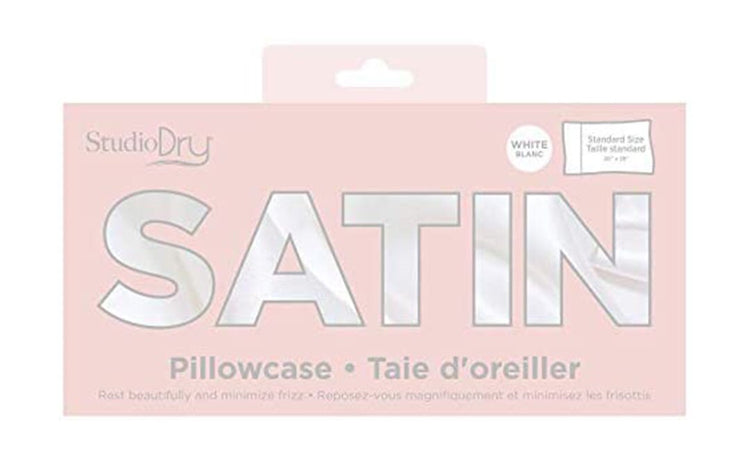 Studio Dry White Satin Pillowcase