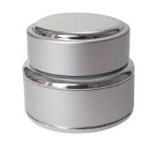Silver jar with lid