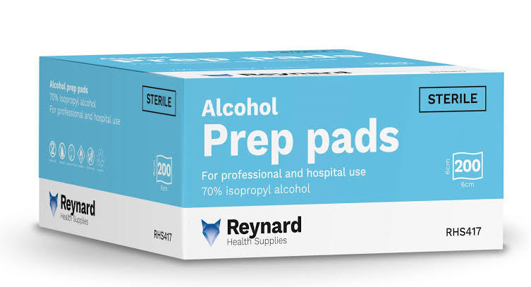 Reynard Sterile Alcohol Prep Pads 200 pack
