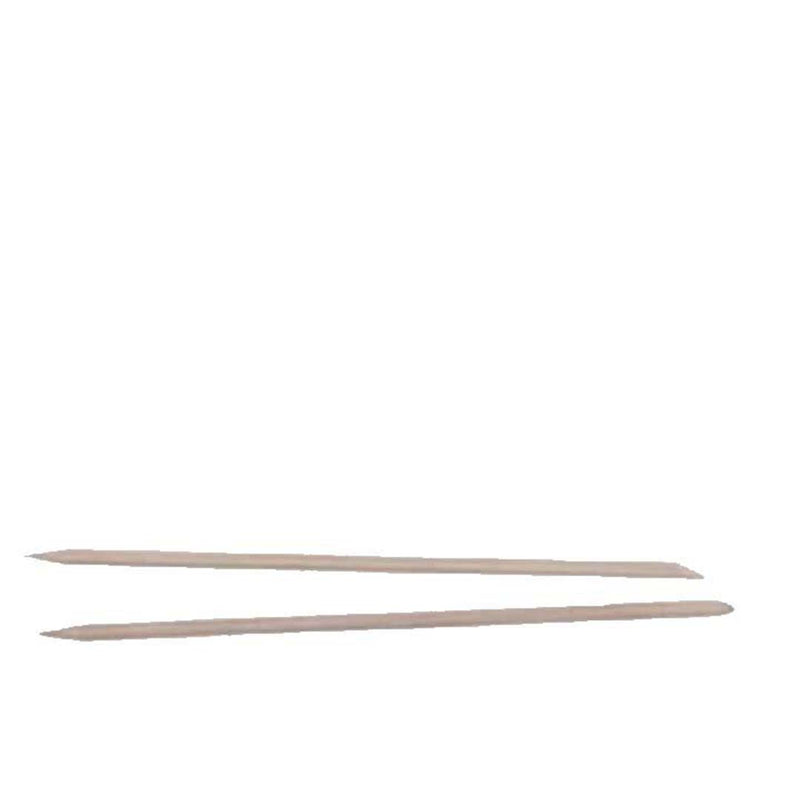 Orange Wood Cuticle Sticks 7 inch Point & Bevel 10 Pack x 5
