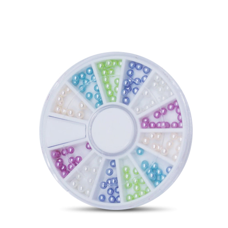 Nail Art Pastel Circle Pearl Ball Wheel